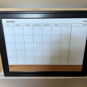 Dry Erase Calendar Board